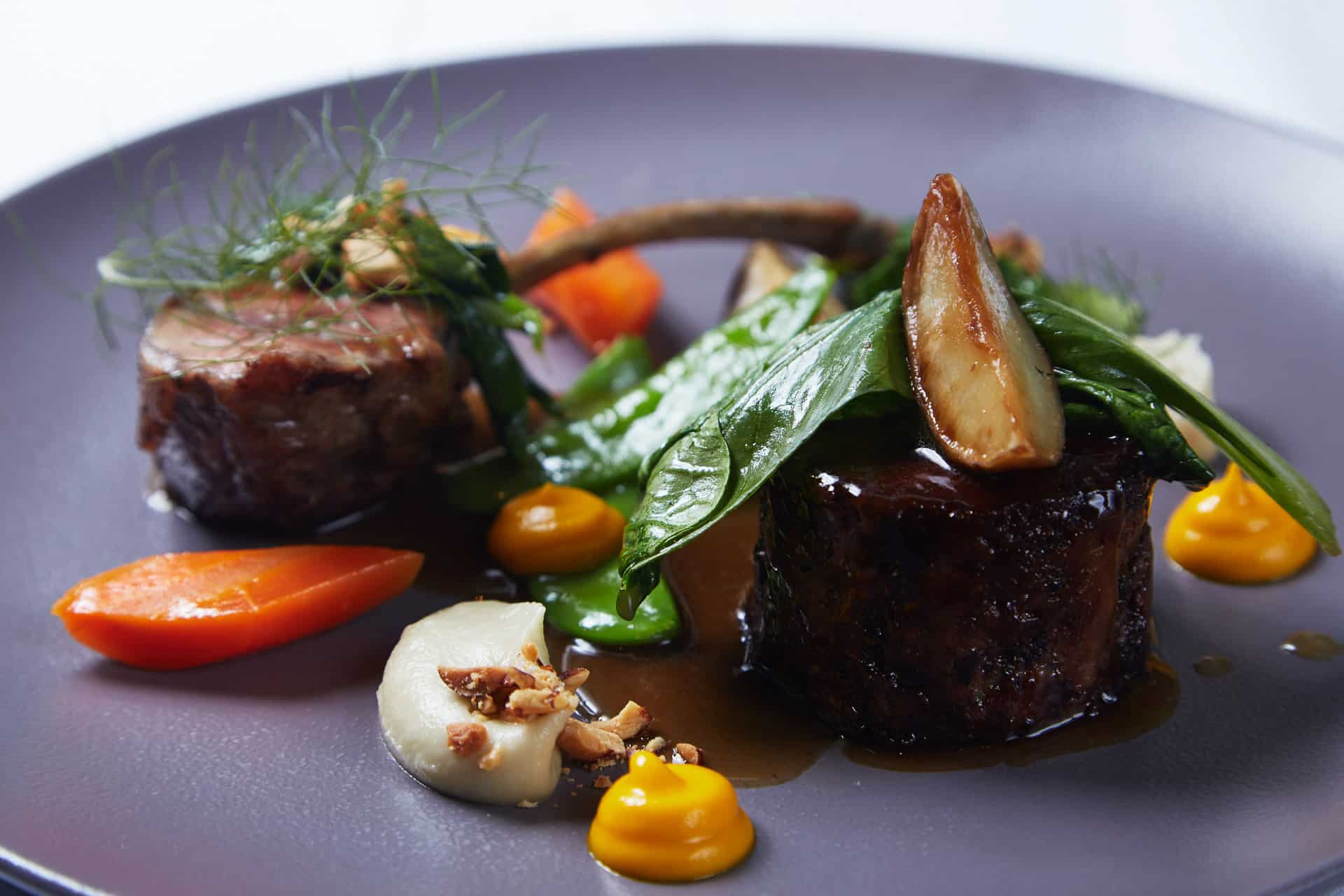 Macroom Lamb with organic vegetables at Greenes